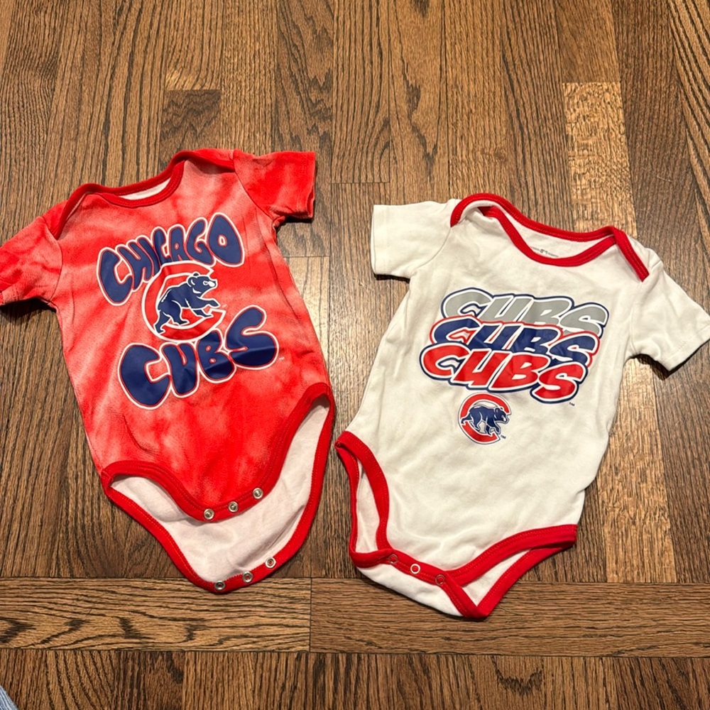 3/$10 - Chicago Cubs 3-6 month Bodysuit Bundle